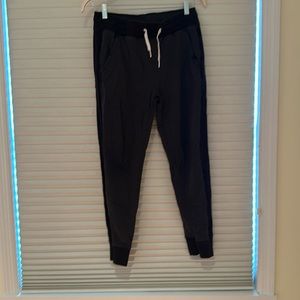 Men's small, black and gray psycho, bunny sweatpants